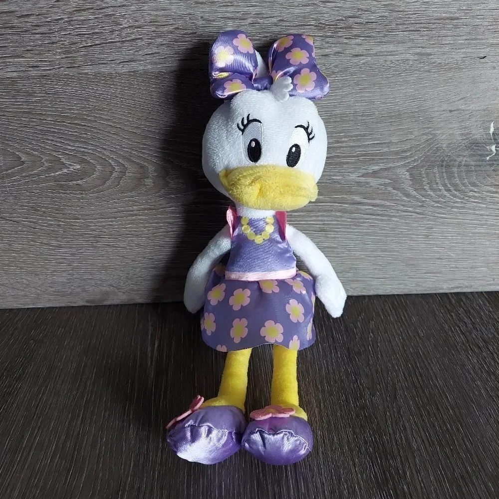 Disney Junior Flower Daisy Duck 9-inch Bean Plush